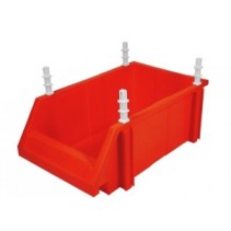 Skrzynka magazynowa UNIBOX niebieska z wspornikami