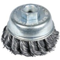 Szczotka doczołowa splatana stożek ocynkowana BASAL