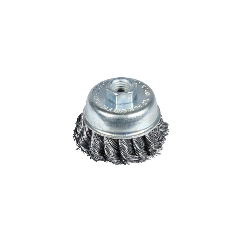 Szczotka doczołowa splatana stożek ocynkowana BASAL