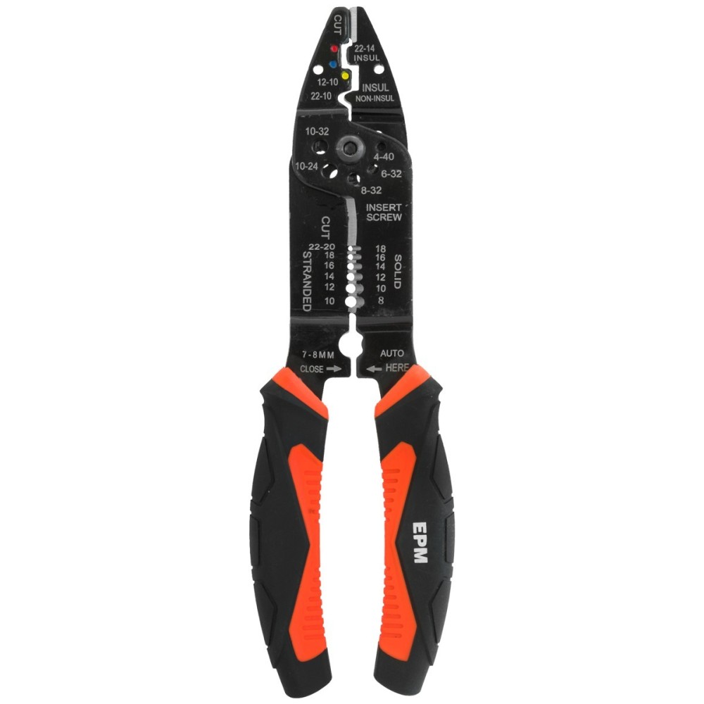 Szczypce do ściągania izolacji i zaciskania konektorów 4w1 INDUSTRIAL GRADE