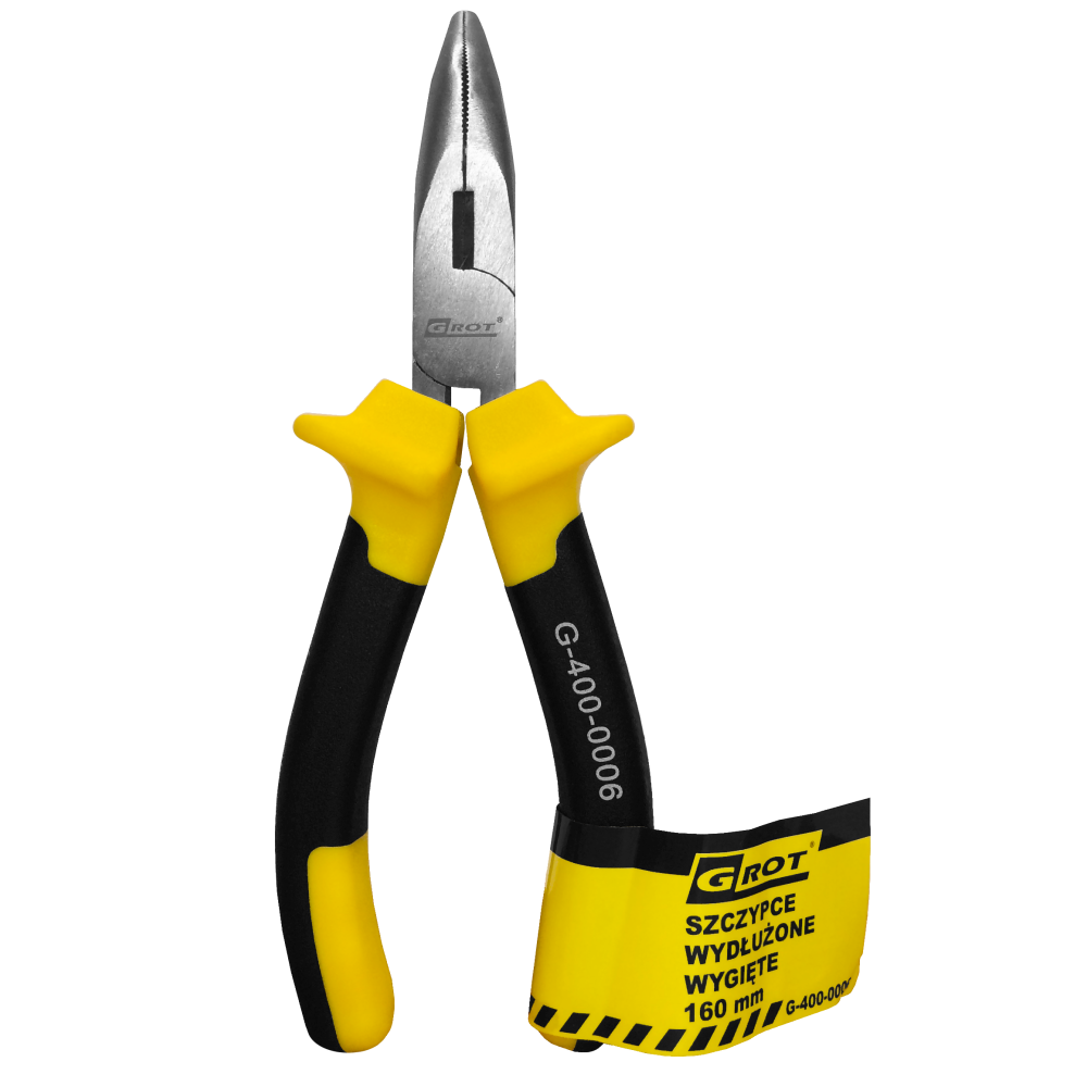 Szczypce wydłużone wygięte GROT