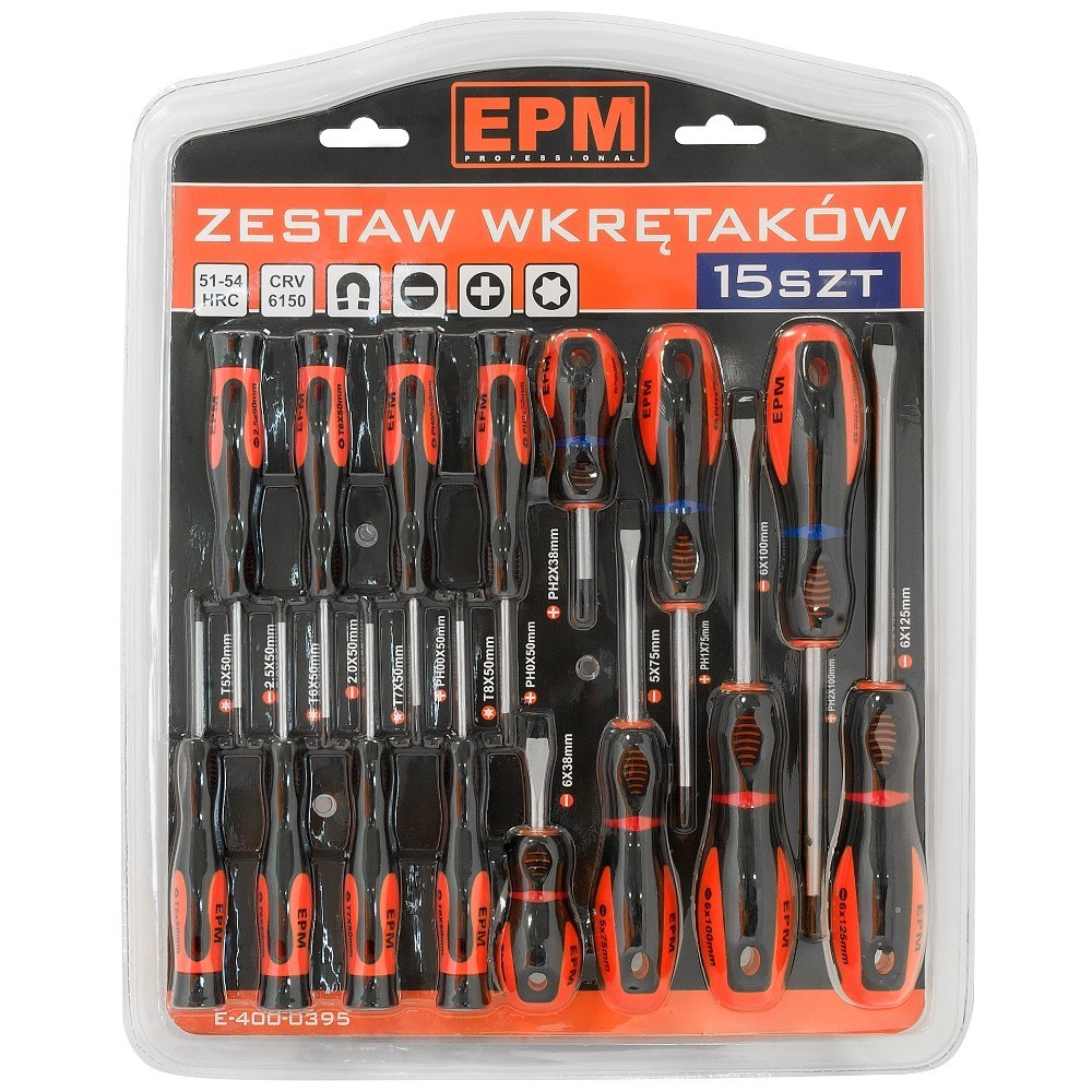 Zestaw wkrętaków 15 szt