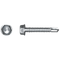 Blachowkręt samowiercący z łbem sześciokątnym DIN 7504K