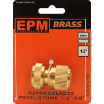 Szybkozłącze przelotowe BRASS