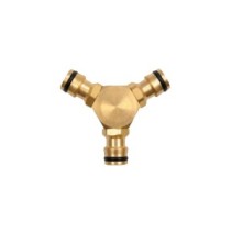 Łącznik trójnik mosiężny BRASS