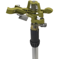 Metalowy zraszacz pulsacyjny 360° na regulowanym trójnogu GARDEN