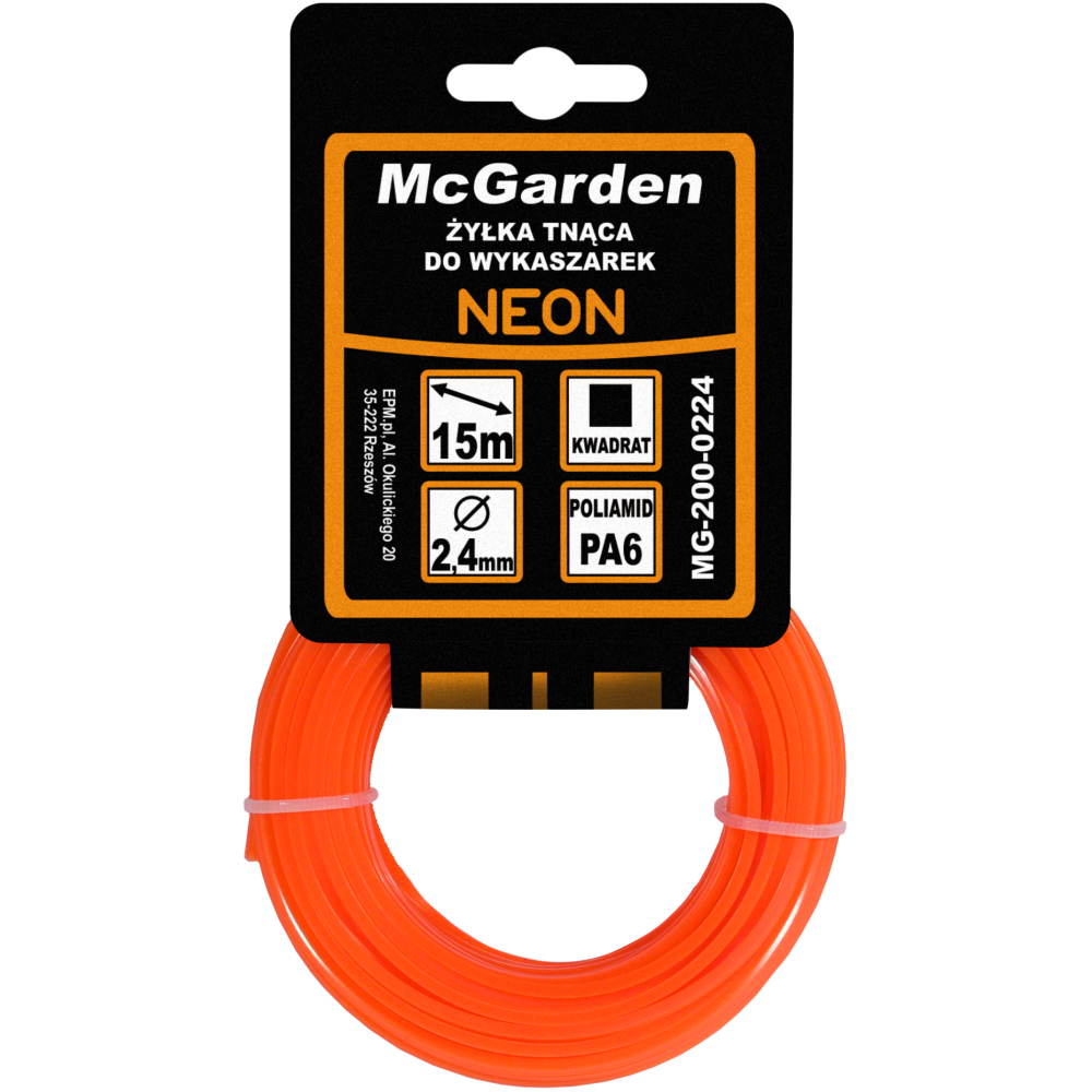 Żyłka tnąca do wykaszarki kwadrat MCGARDEN