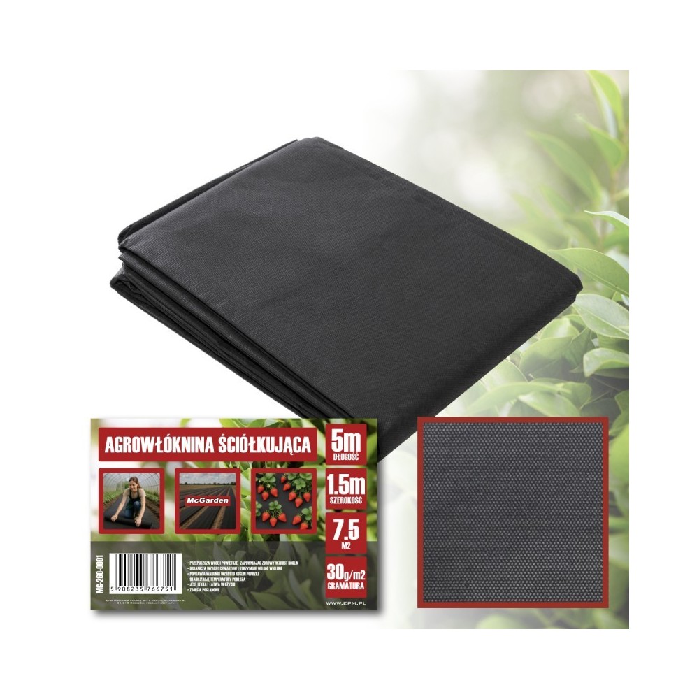 Agrowłóknina ściółkująca McGarden przeciw chwastom