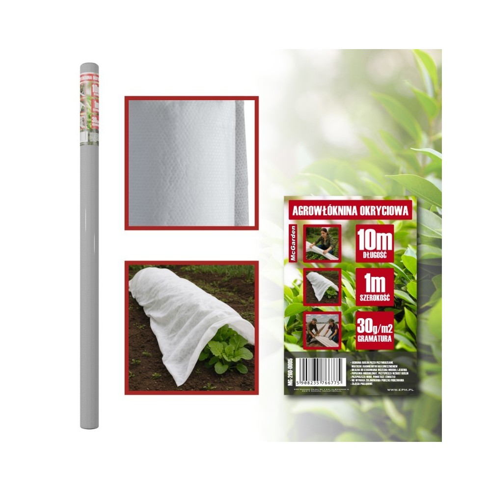 Agrowłóknina okryciowa McGarden 1x10m 30g/m2