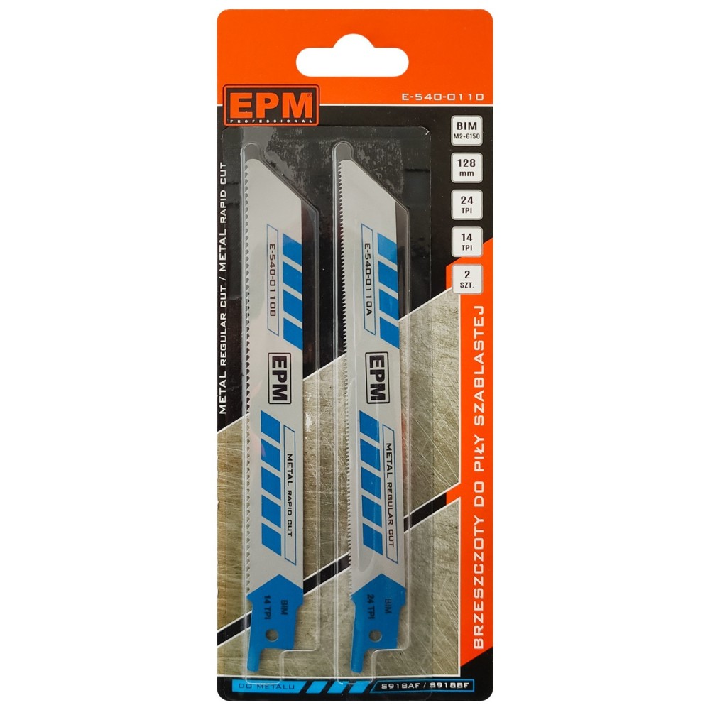 Brzeszczot do metalu do piły szablastej typ S918AF/S918BF