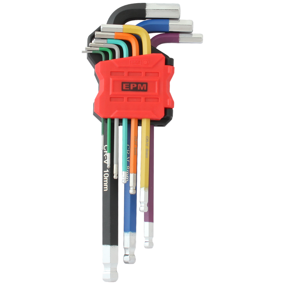 Komplet kluczy imbusowych z kulką RED LINE 9 szt.