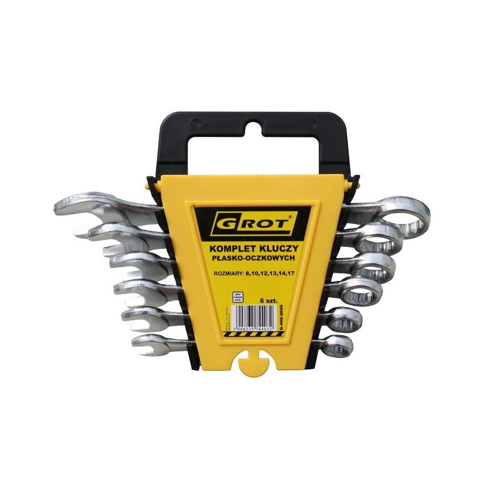 Komplet kluczy płasko - oczkowych GROT