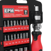 Zestaw bitów i nasadek 26 szt.  RED LINE