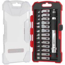 Komplet noży precyzyjnych 14 elementów RED LINE