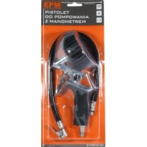 Pistolet do pompowania kół z manometrem