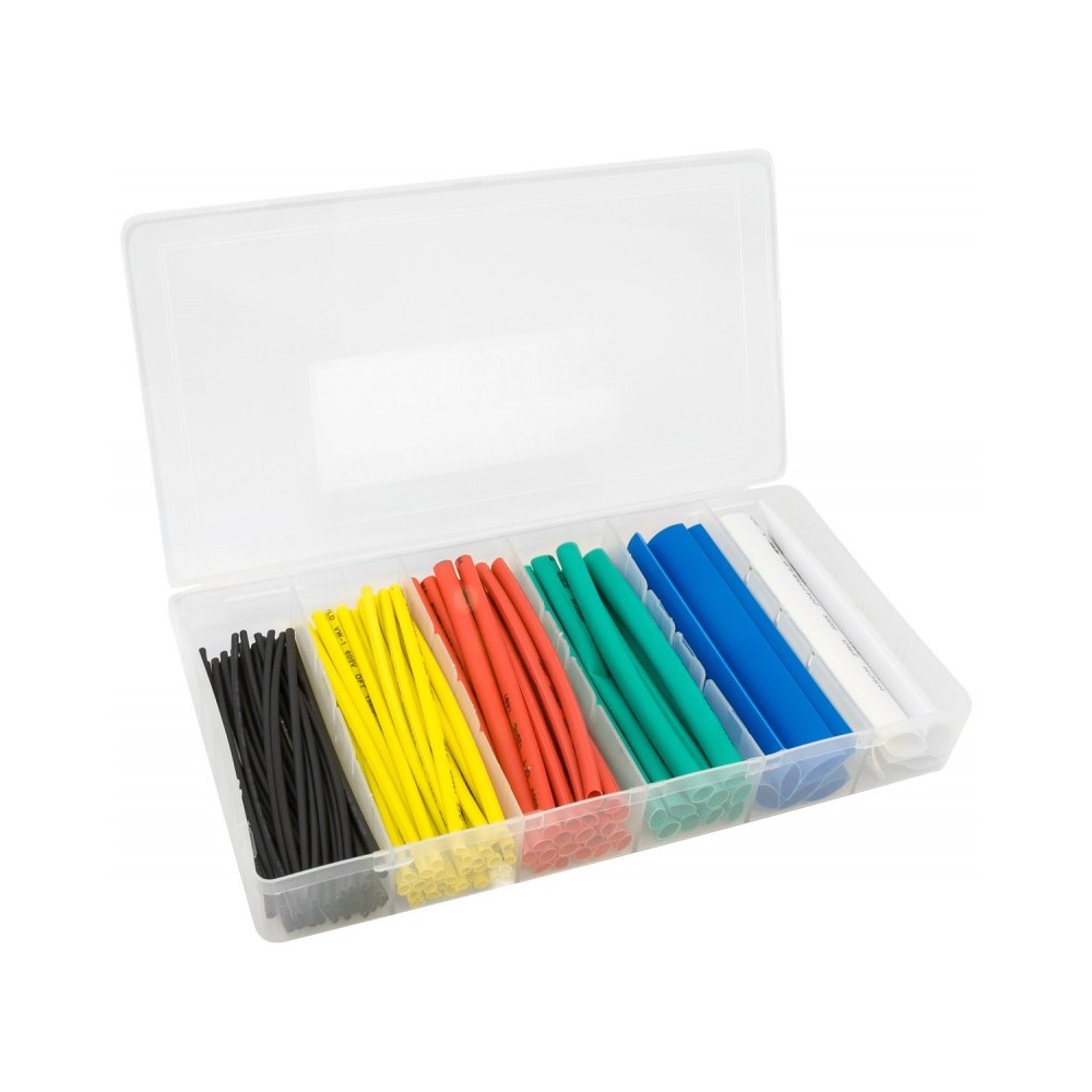 Zestaw rurek termokurczliwych z PVC, mix rozmiarów